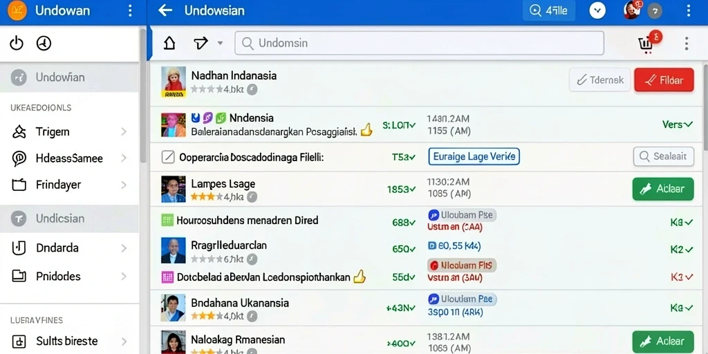 Tangkapan layar menunjukkan antarmuka awal IDNSERU yang ramah pengguna.