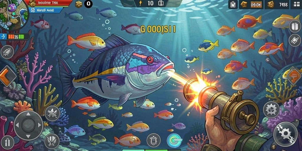 Screenshot menunjukkan antarmuka permainan yang menarik.