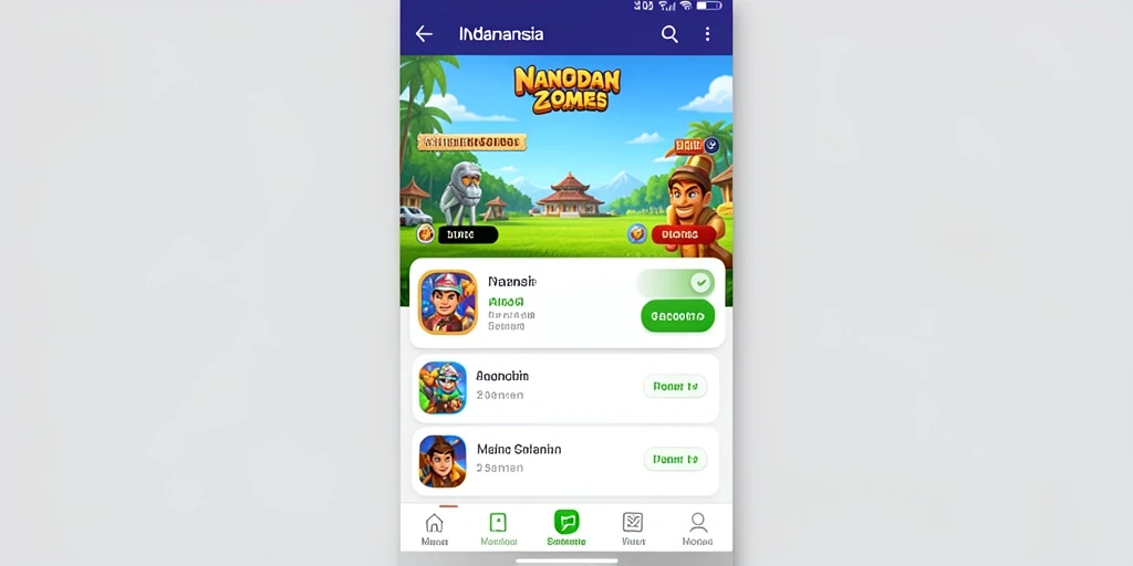 Tampilan menu utama yang mudah dinavigasi.