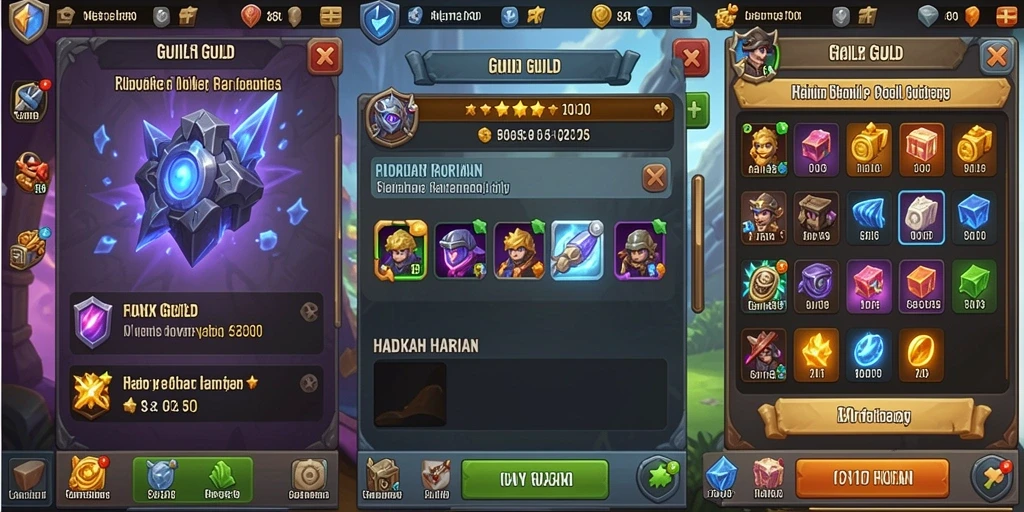 Screenshot menunjukkan karakter pilihan pemain yang unik.