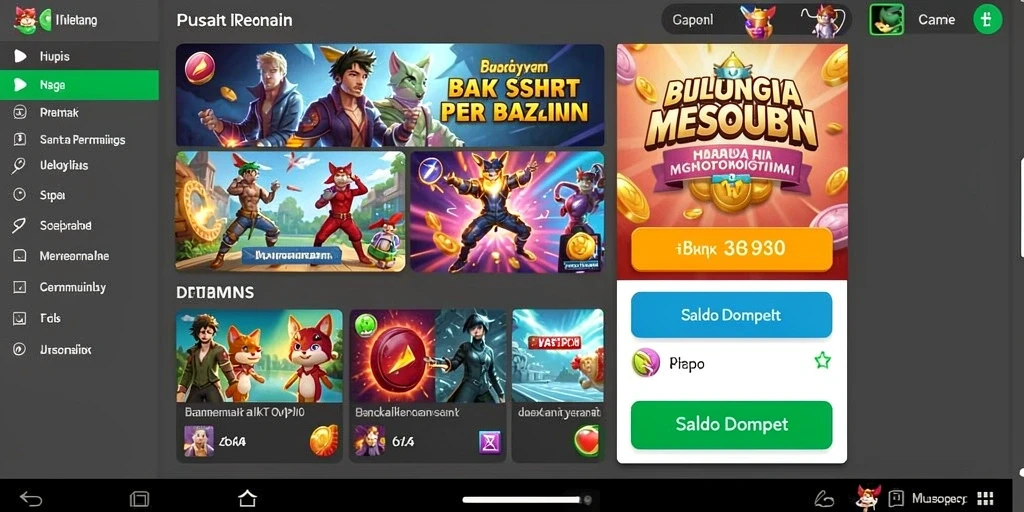 Antarmuka pengguna yang intuitif dan menarik.